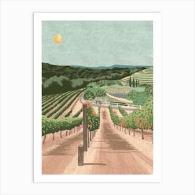 Napa Valley California Art Print Art Print