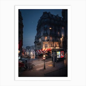 Paris At Night Art Print