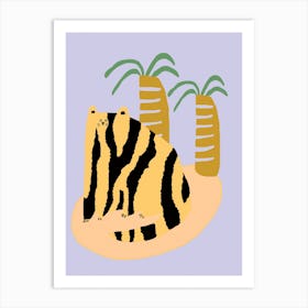 Cats And Palms Art Print