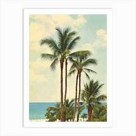 Clearwater Beach Florida Vintage Art Print