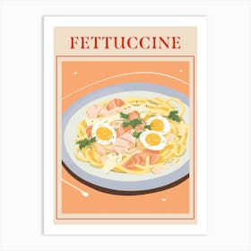 Fettuccine Italian Pasta Poster Art Print