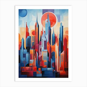 City of Dreams: Iconic Towers in Dubai Art Print