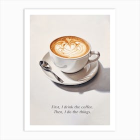 Coffee Lorelai Gilmore Quote Art Print