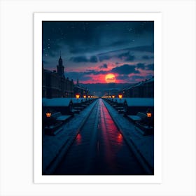 Night In The City 2 Art Print