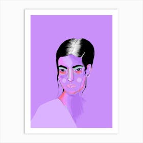 Purple Girl Art Print