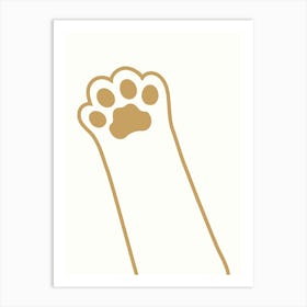 Paw Print Art Print