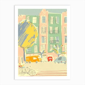 Summer In The Spanish Square  Art Print