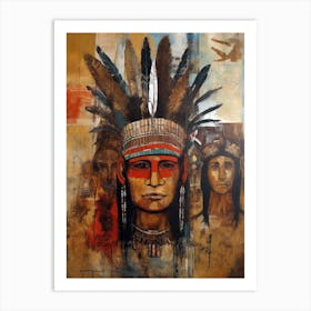 Sacred Rhythms: Echoes of Native American Soul Art Print