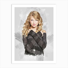 Taylor Swift Painting Art Print