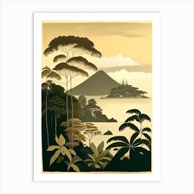 Maluku Indonesia Rousseau Inspired Tropical Destination Art Print