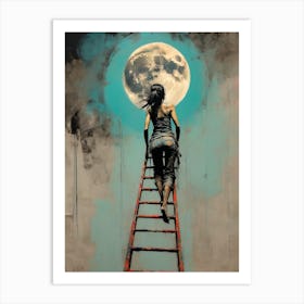 Ladder To The Moon Art Print