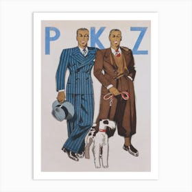 Men's Fashion Vintage Poster Art Print