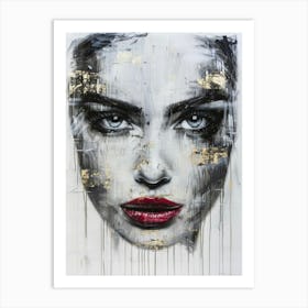 'The Face Of A Woman' 9 Art Print