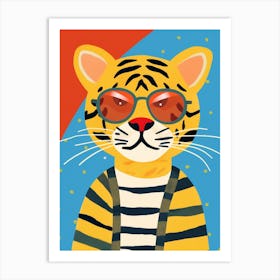 Little Tiger 3 Wearing Sunglasses Art Print