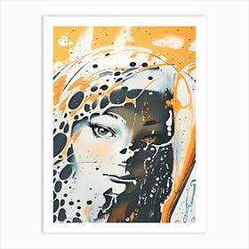 Abstract Of A Woman Art Print