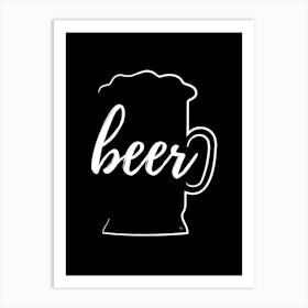 Black Beer Art Print