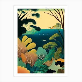 The Great Barrier Reef Australia Rousseau Inspired Tropical Destination Art Print