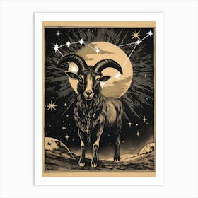 Zodiac - Capricorn Art Print