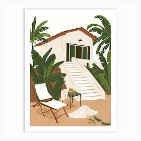 Beach House 3 Art Print