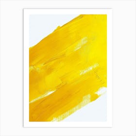 Yellow Abstract Stripes Art Print