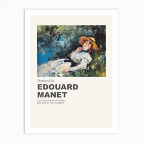 Museum Poster Inspired By Edouard Manet 3 Art Print