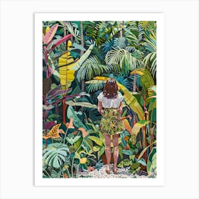 In The Garden Naples Botanical Garden 3 Art Print