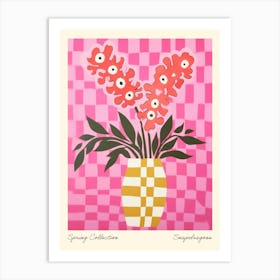 Spring Collection Snapdragons Flower Vase 2 Art Print
