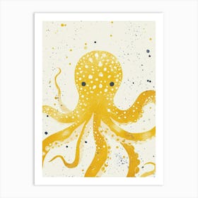 Yellow Octopus 1 Art Print