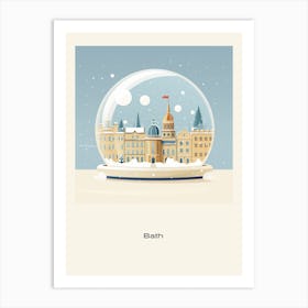 Bath United Kingdom Snowglobe Poster Art Print