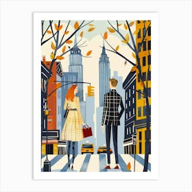 Coupleinnewyork Art Print