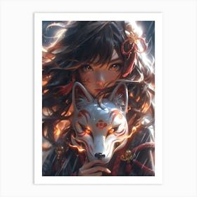 Asian Girl Art Print