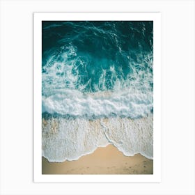 Aerial View Of A Beach 95 Art Print