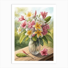 Flowers In A Vase Poster