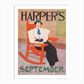 Harper's September, Edward Penfield Art Print