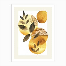 Gold Leaf Print 13 Art Print