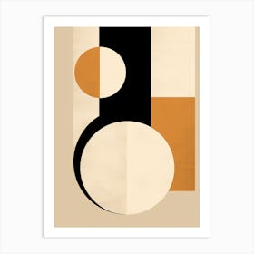 Abstract Bauhaus Odyssey: Shapes Unveiled Art Print
