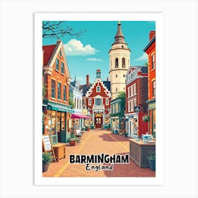 Birmingham Vintage Art V 05 Art Print