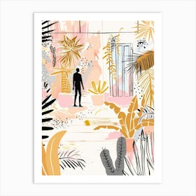 Man In A Garden Art Print