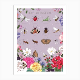 British Insects Art Print
