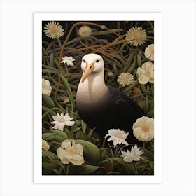 Dark And Moody Botanical Albatross 3 Art Print