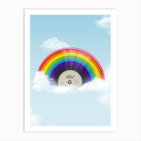 Vinyl Rainbow Art Print