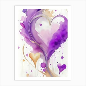 Purple Heart Art Print