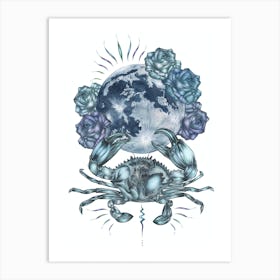 Cancer Moon Art Print