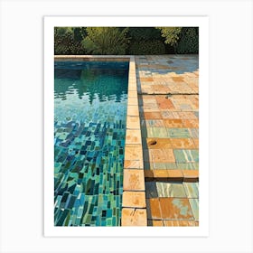 Tiled Pool Art Print