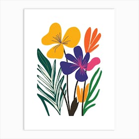 Tropical Flowers 5 Art Print