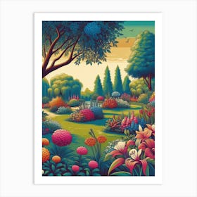 Colorful Garden Art Print