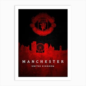 Manchester United 4 Art Print