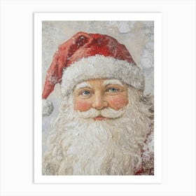 Christmas Santa Claus Portrait Art Print