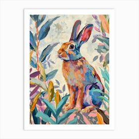 Rex Rabbit Painting 4 Art Print