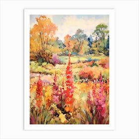 Autumn Gardens Painting Birmingham Botanical Gardens 1 Art Print